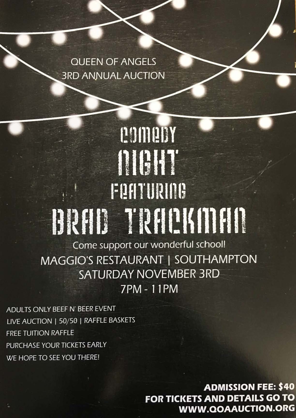 2018 Queen of Angels November Comedy Night