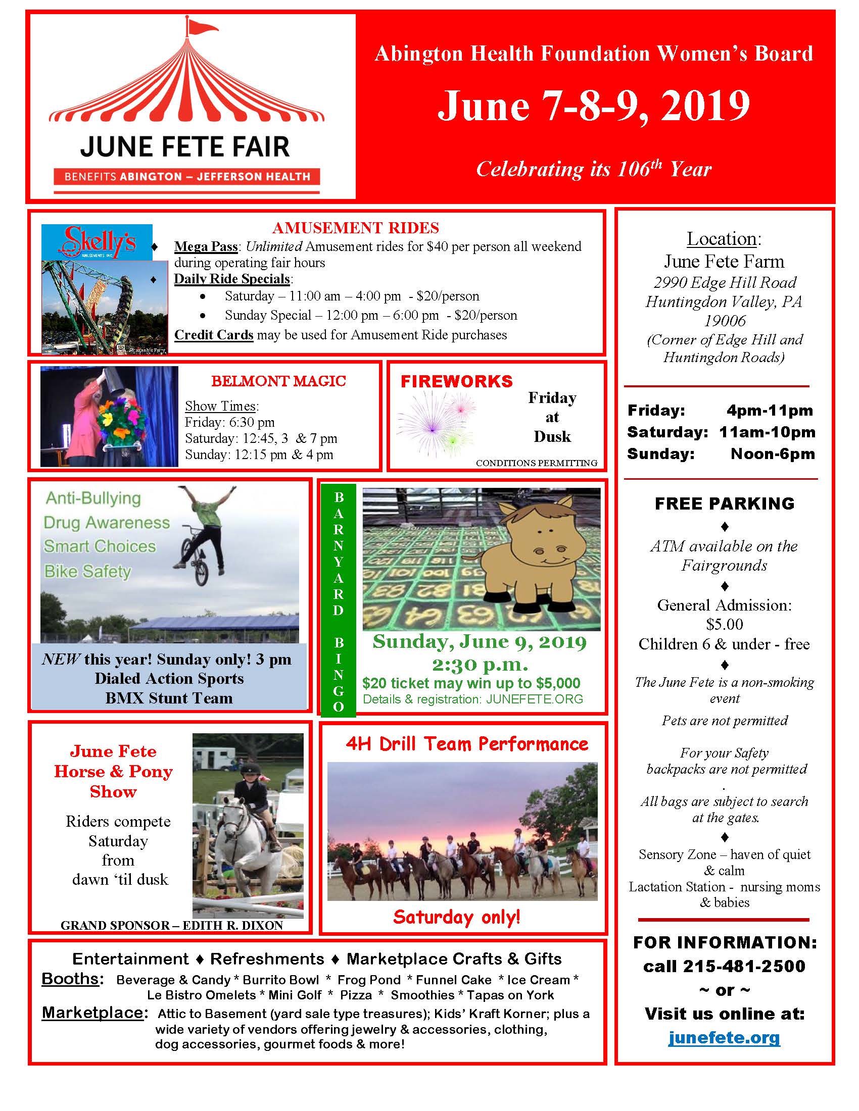 2019 June Fete Fair