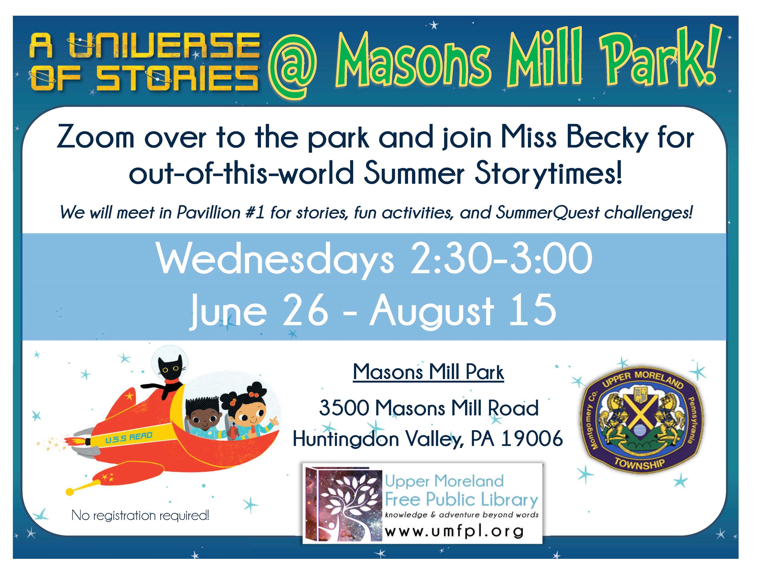 UMFPL Masons Mill Summer Storytime 2019