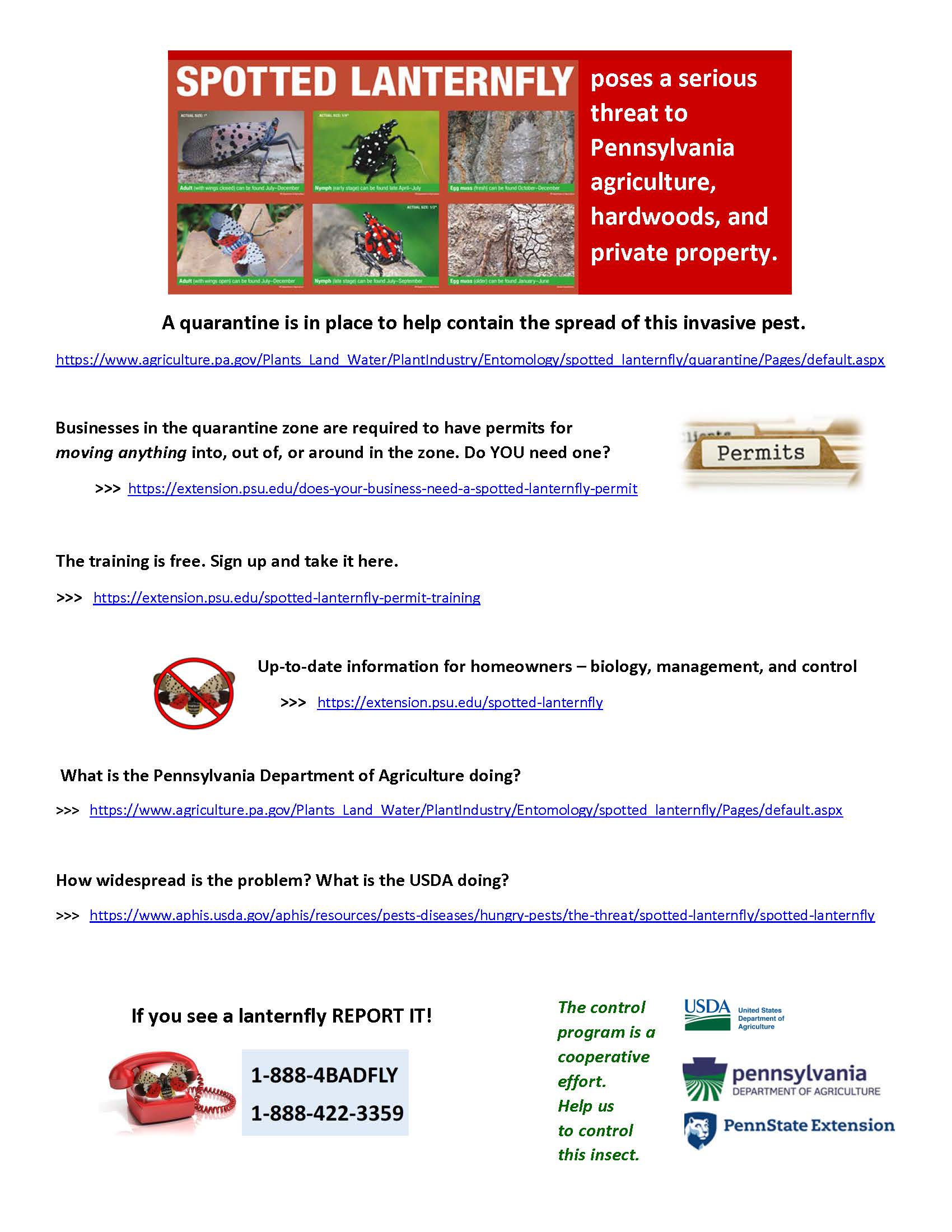 2019 Spotted Lanterfly MUNICIPAL websites SLF (2)