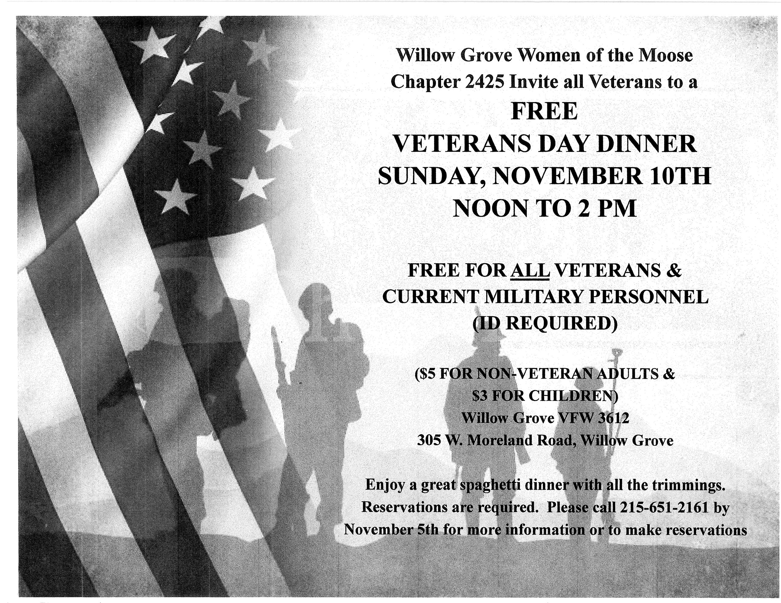 2019 Veterans Day Dinner