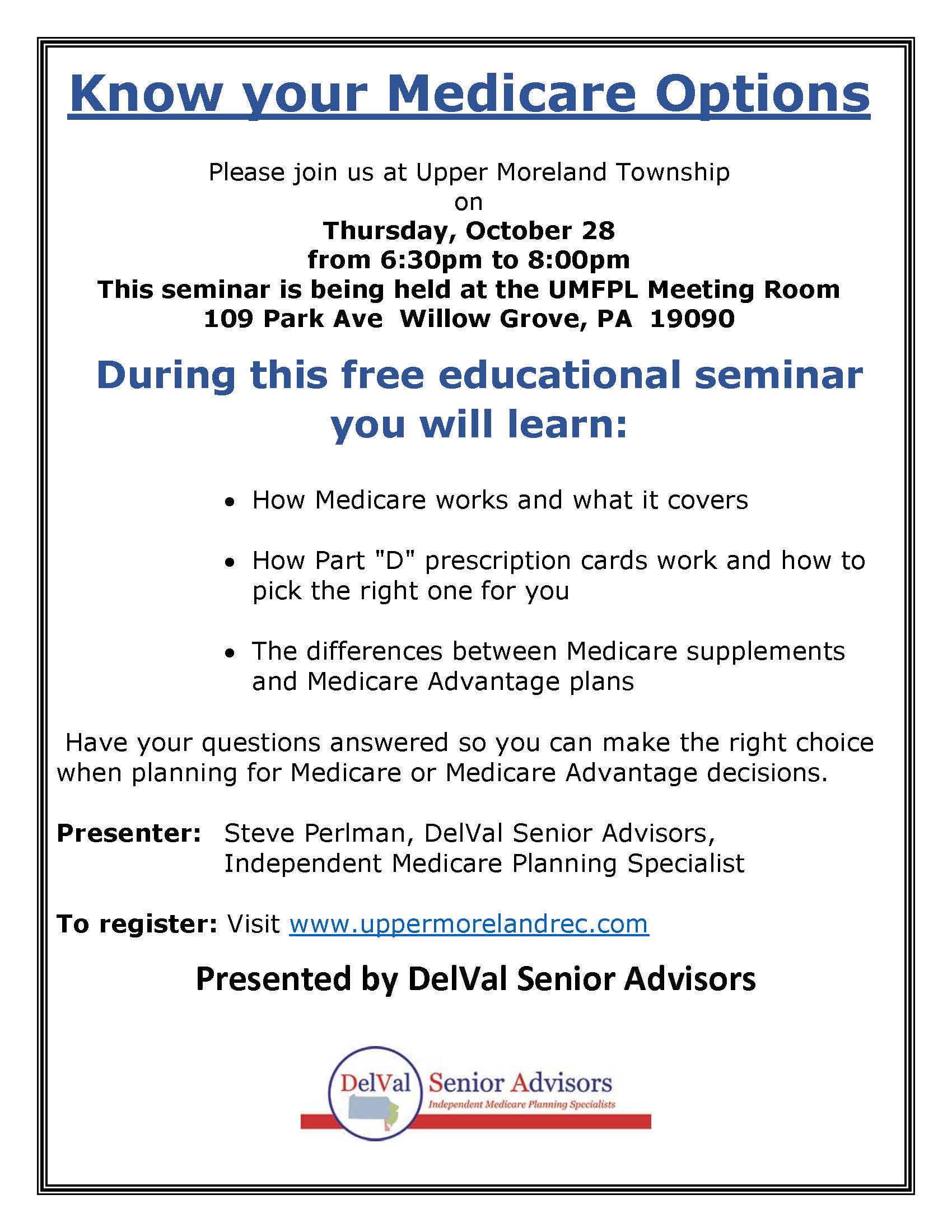 2021 Know your Medicare Options Flyer umfpl