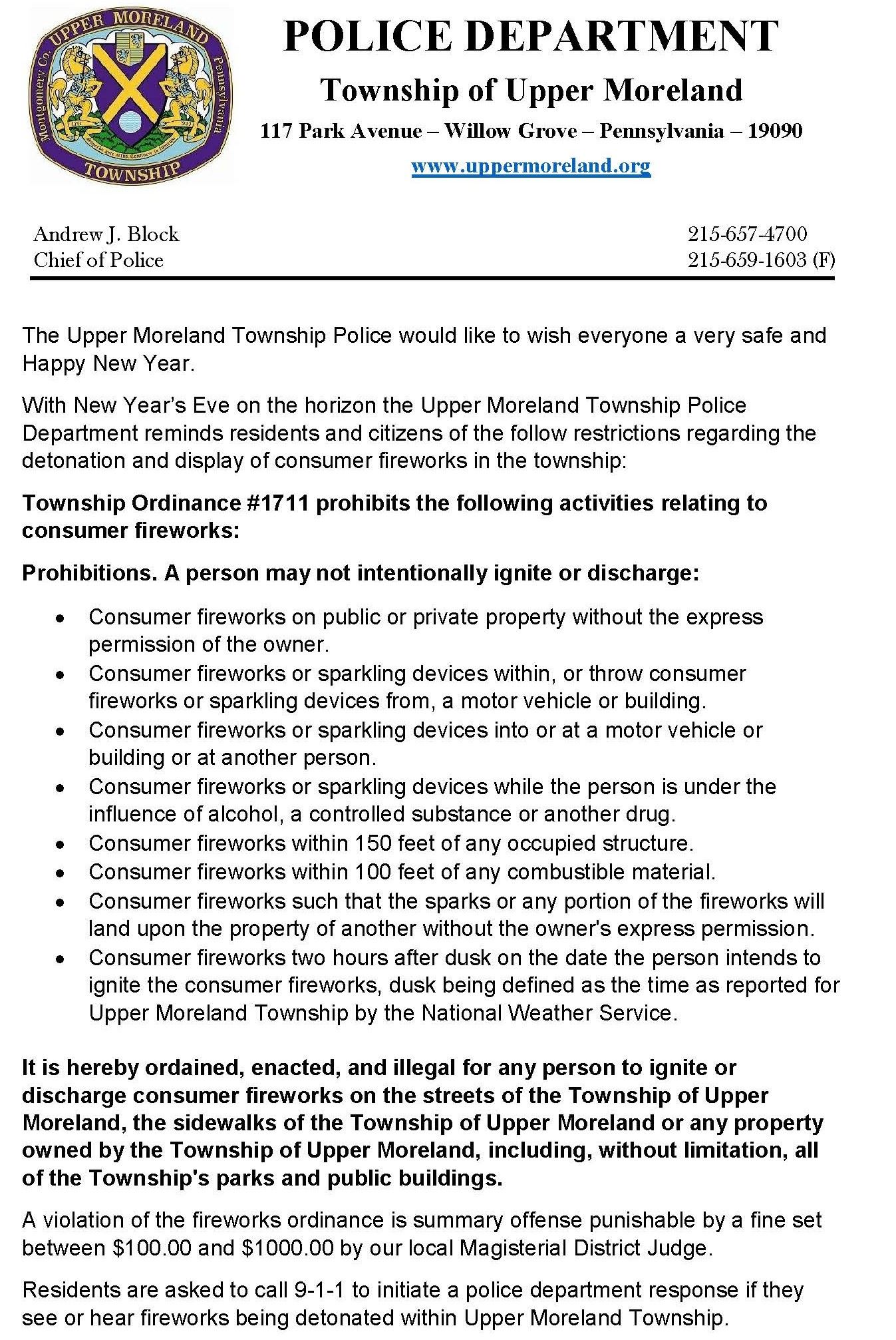 New Years Eve Fireworks News Flash