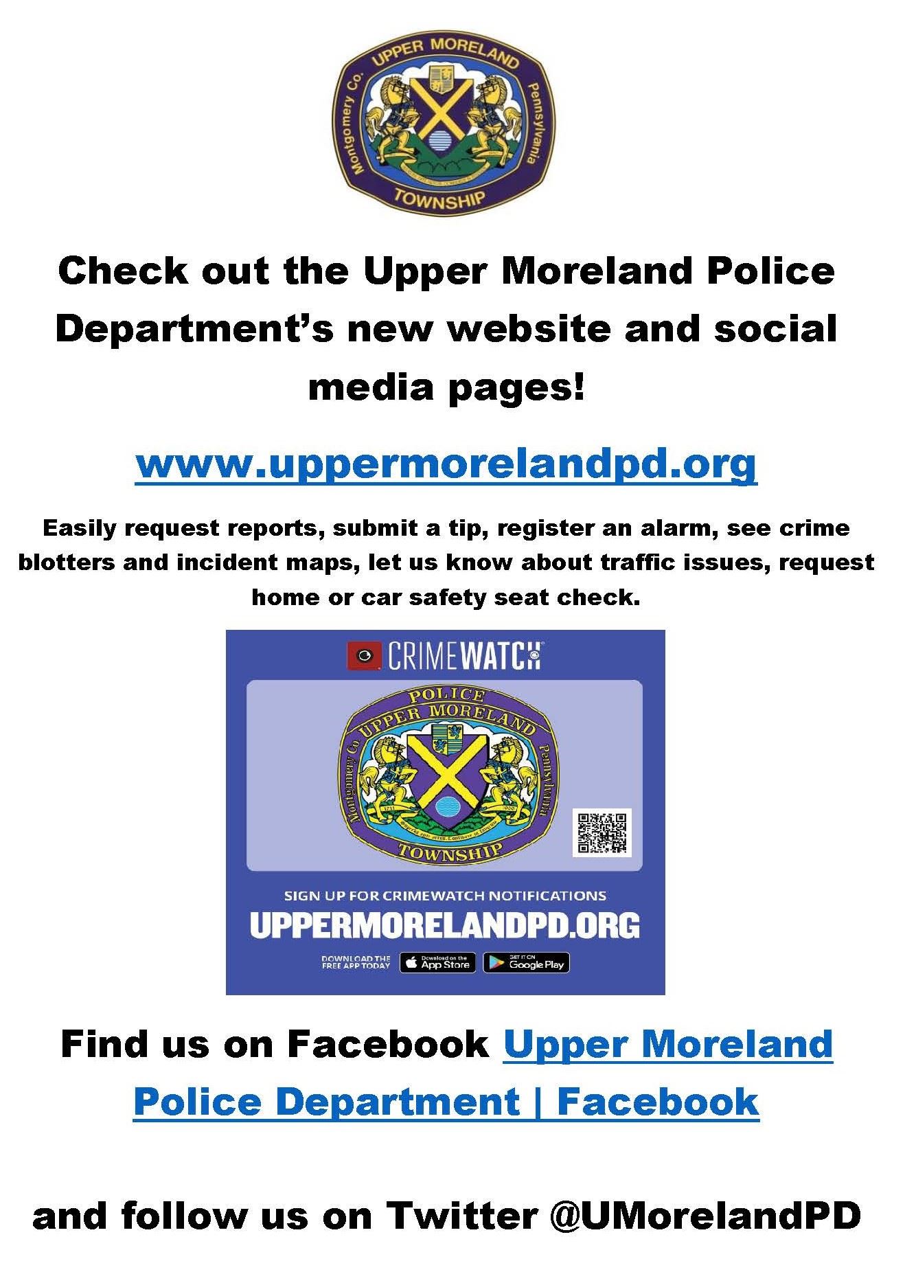 Check out the Upper Moreland Police Department
