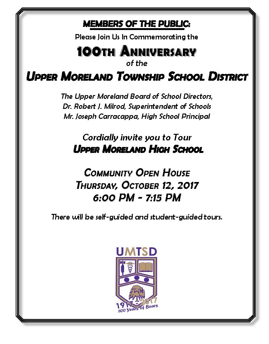 10-12-17 Community Open House High School