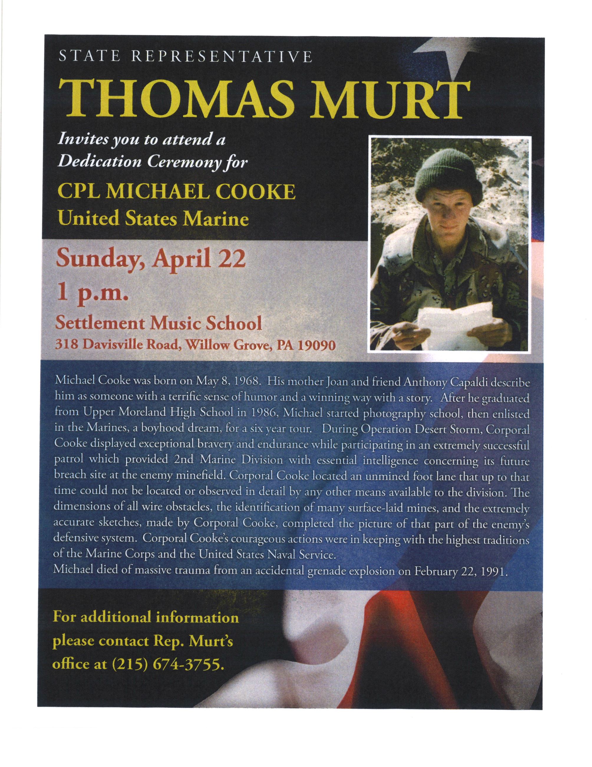 2018 CPL Michael Cooke